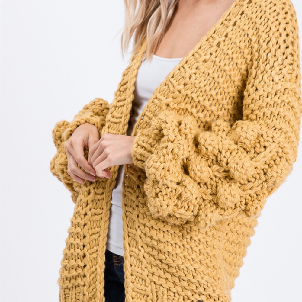 Coming Soon : Chunky Knit Cardigan in Mustard